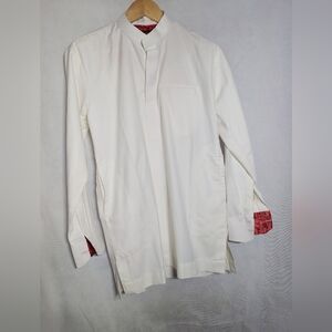 House Of Bobi White Nehru  Sz M Tunic Shirt